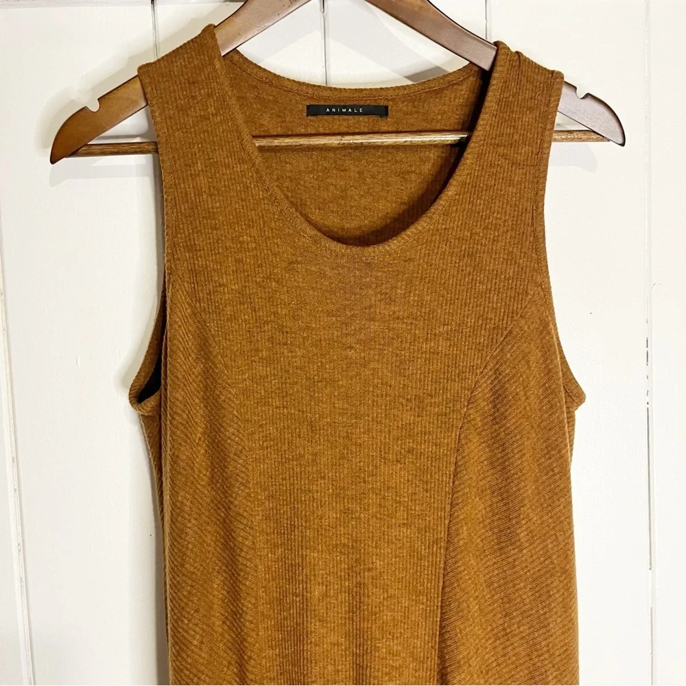 Animale Rust Ribbed Maxi Dress. Size XL. - Picture 2 of 10